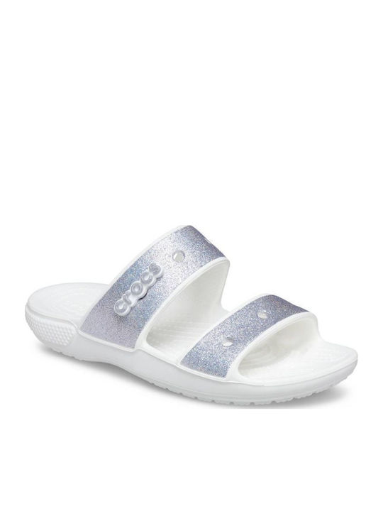 Crocs Glitter II Slides σε Λευκό Χρώμα 207769-90H