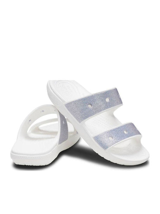 Crocs Glitter II Slides σε Λευκό Χρώμα 207769-90H