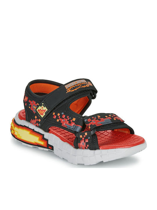 Skechers Παιδικά Πέδιλα Mega-splash Μαύρα 402161L-BKRD