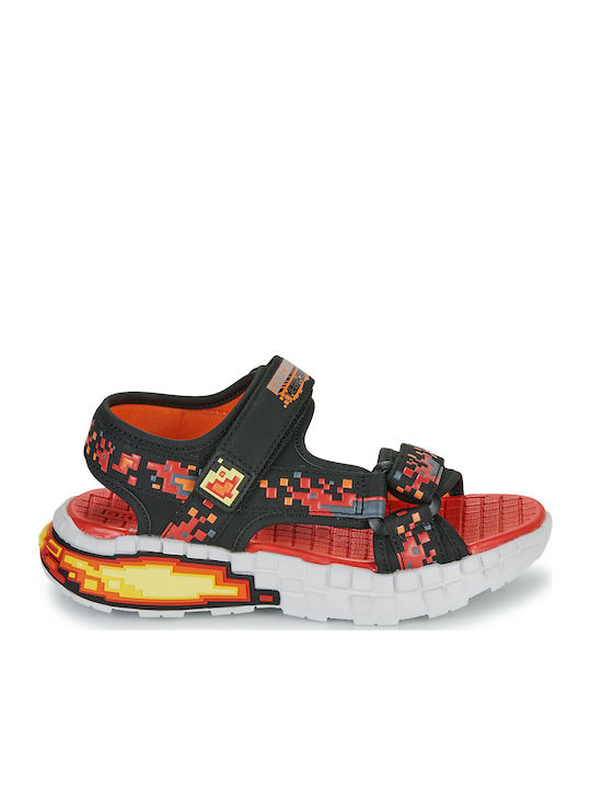 Skechers Παιδικά Πέδιλα Mega-splash Μαύρα 402161L-BKRD