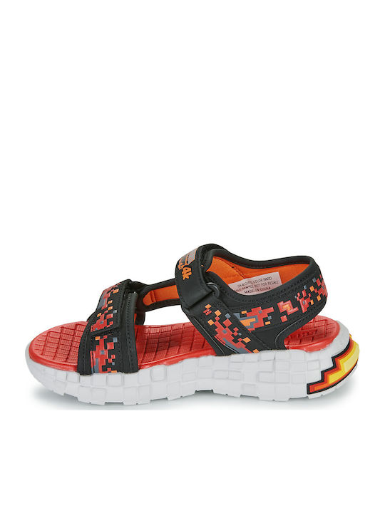 Skechers Παιδικά Πέδιλα Mega-splash Μαύρα 402161L-BKRD