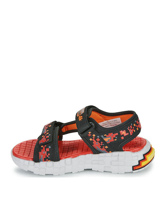 Skechers Παιδικά Πέδιλα Mega-splash Μαύρα 402161L-BKRD