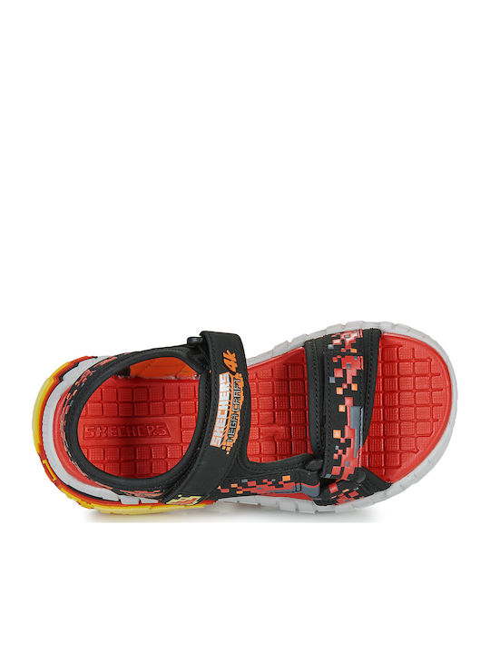 Skechers Παιδικά Πέδιλα Mega-splash Μαύρα 402161L-BKRD