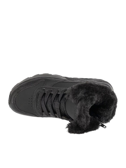 Skechers Παιδικά Sneakers High Uno Lite Μαύρα 310396L-BBK