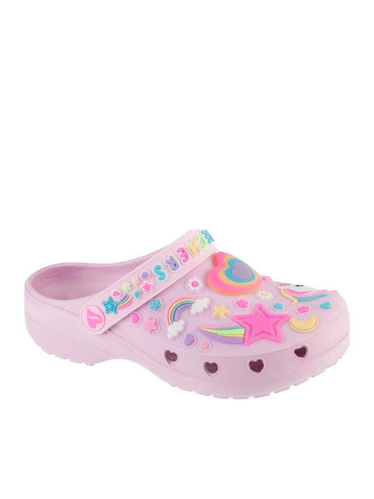 Skechers Heart Charmer Παιδικά Σαμπό Θαλάσσης Ροζ 308406L-LPMT