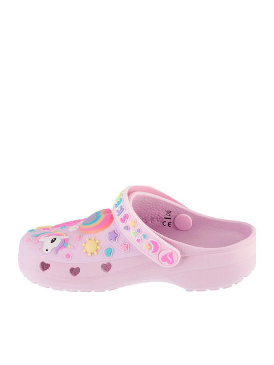 Skechers Heart Charmer Παιδικά Σαμπό Θαλάσσης Ροζ 308406L-LPMT