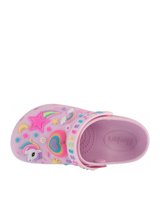 Skechers Heart Charmer Παιδικά Σαμπό Θαλάσσης Ροζ 308406L-LPMT