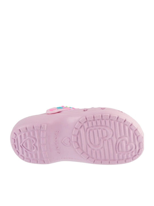Skechers Heart Charmer Παιδικά Σαμπό Θαλάσσης Ροζ 308406L-LPMT