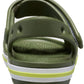 Crocs Kids’ Bayaband Sandal Παιδικά Ανατομικά Παπουτσάκια Θαλάσσης Χακί 211054-309
