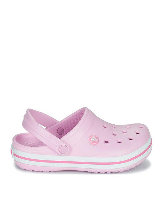 Crocs Παιδικά Ανατομικά Σαμπό Θαλάσσης 207006-6GD Ροζ