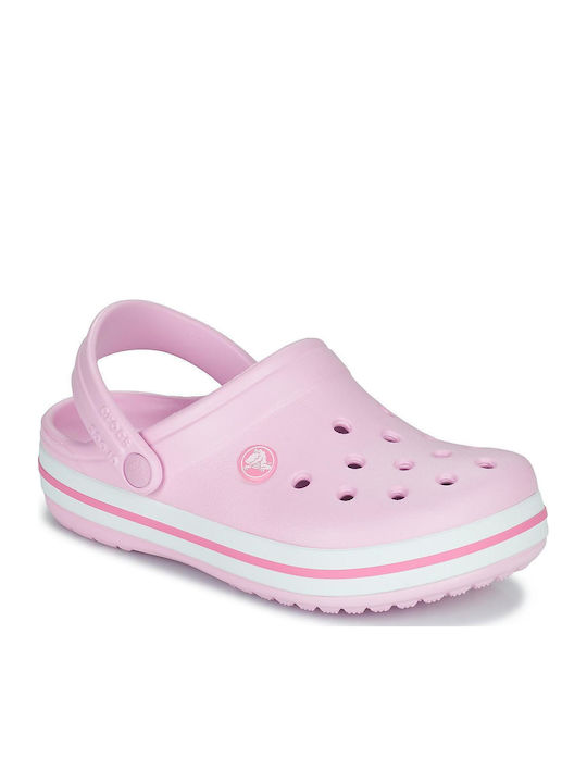 Crocs Παιδικά Ανατομικά Σαμπό Θαλάσσης 207006-6GD Ροζ