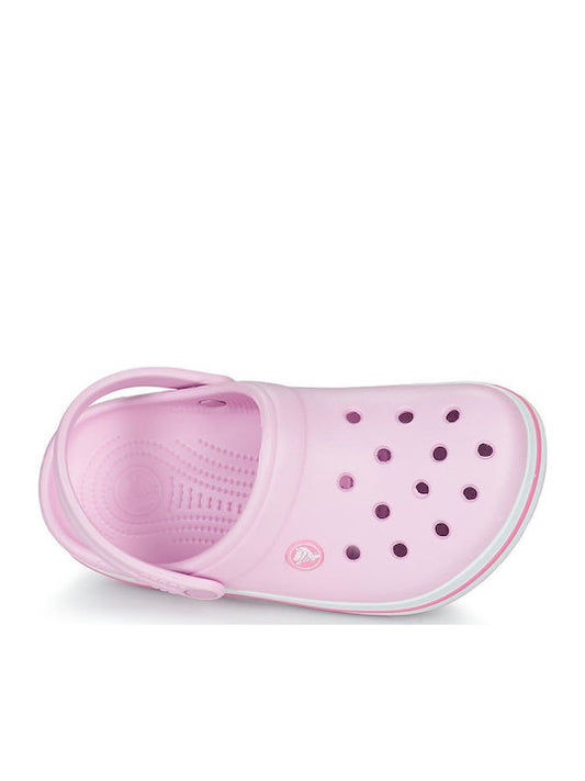 Crocs Παιδικά Ανατομικά Σαμπό Θαλάσσης 207006-6GD Ροζ