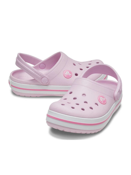 Crocs Παιδικά Ανατομικά Σαμπό Θαλάσσης 207006-6GD Ροζ