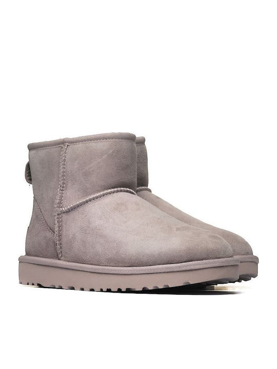Ugg Classic Mini II Pale Smoke Μποτακια με γουνα 1016222-PSK
