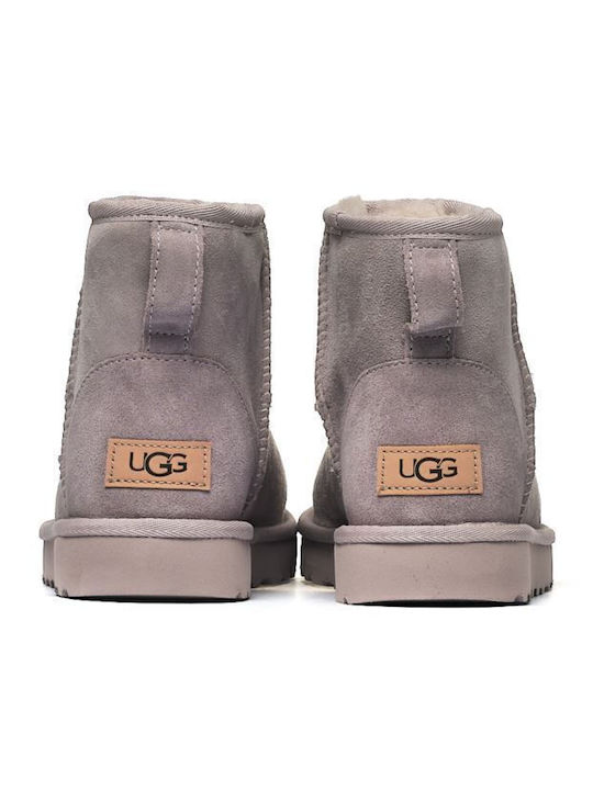 Ugg Classic Mini II Pale Smoke Μποτακια με γουνα 1016222-PSK