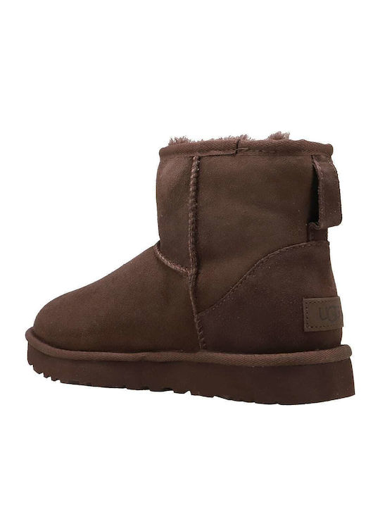 Ugg Australia Δερμάτινα Γυναικεία Μποτάκια Καφέ 1016222-BCDR