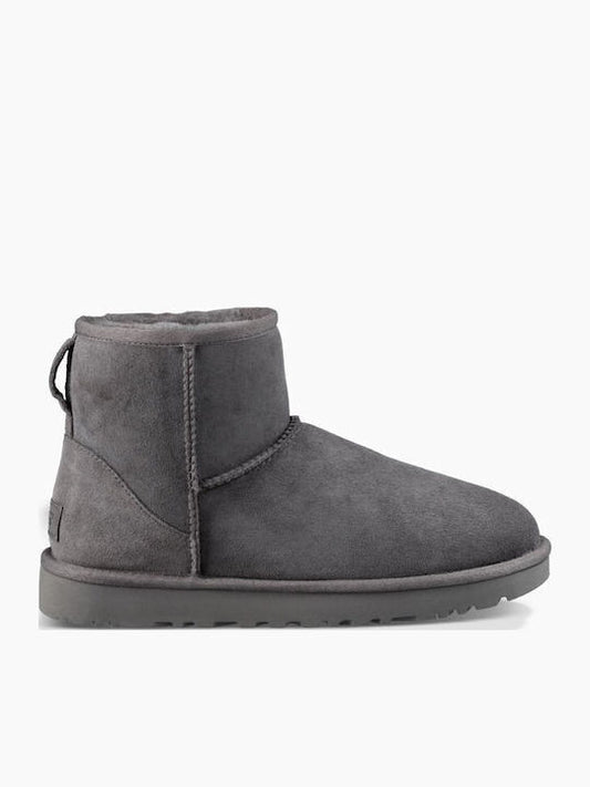 Ugg Australia Classic Mini II 1016222 Suede Γυναικεία Μποτάκια με Γούνα Γκρι