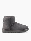 Ugg Australia Classic Mini II 1016222 Suede Γυναικεία Μποτάκια με Γούνα Γκρι