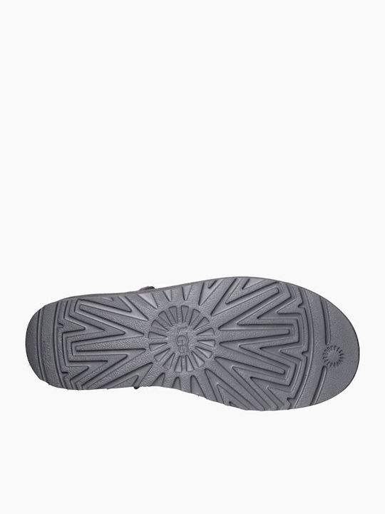 Ugg Australia Classic Mini II 1016222 Suede Γυναικεία Μποτάκια με Γούνα Γκρι