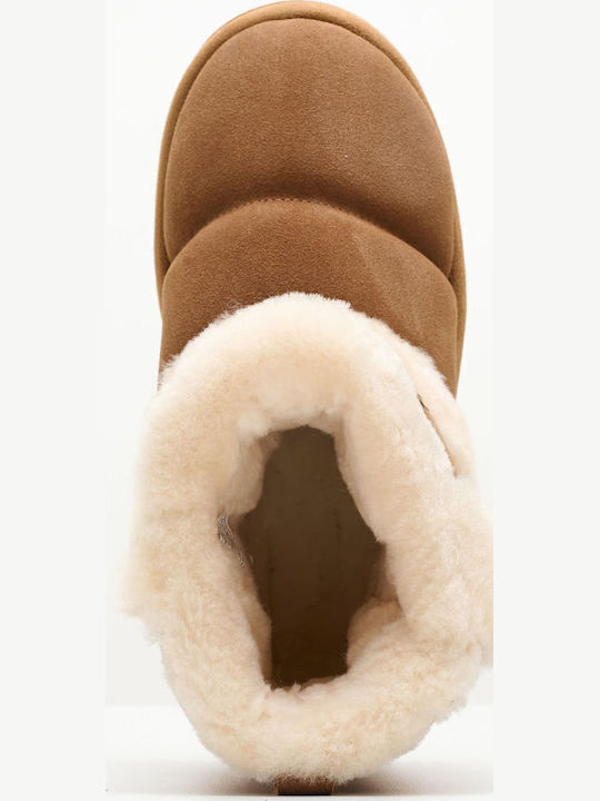 Ugg Australia Classic Γυναικεία Μποτάκια Αστραγάλου με Γούνα Ταμπά 1144046-CHE
