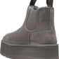 Ugg Australia Δερμάτινα Γυναικεία Chelsea Μποτάκια Γκρι 1134526-GREY