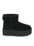 Ugg Australia Classic Mini Platform 1134991 Suede Γυναικεία Μποτάκια Αστραγάλου με Γούνα Μαύρα
