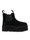 Ugg Australia Neumel Platform 1134526 Suede Γυναικεία Chelsea Μποτάκια Μαύρα