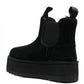 Ugg Australia Neumel Platform 1134526 Suede Γυναικεία Chelsea Μποτάκια Μαύρα