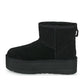 Ugg Australia Classic Mini Platform 1134991 Suede Γυναικεία Μποτάκια Αστραγάλου με Γούνα Μαύρα
