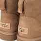 Ugg Australia Classic Mini II 1016222 Suede Γυναικεία Μποτάκια με Γούνα Chestnut