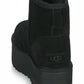 Ugg Australia Classic Mini Platform 1134991 Suede Γυναικεία Μποτάκια Αστραγάλου με Γούνα Μαύρα