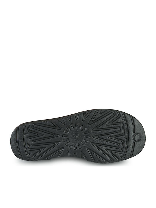 Ugg Australia Classic Mini Platform 1134991 Suede Γυναικεία Μποτάκια Αστραγάλου με Γούνα Μαύρα