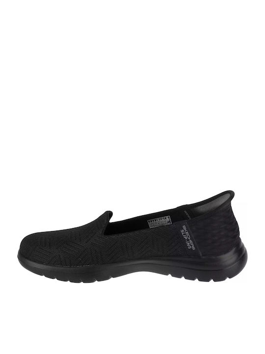 Skechers On The Go Flex Γυναικεία Slip-On Μαύρα 138182-BBK