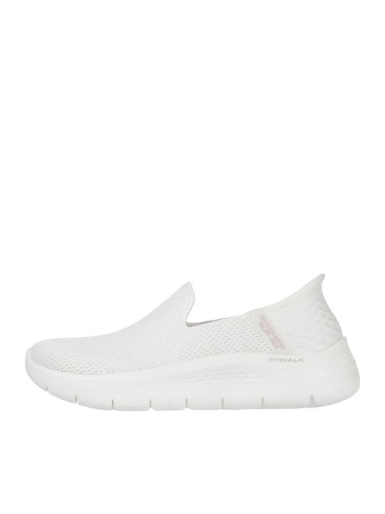 Skechers Go Walk Flex Γυναικεία Slip-On Λευκά 124963-OFWT