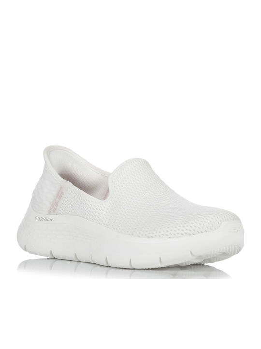 Skechers Go Walk Flex Γυναικεία Slip-On Λευκά 124963-OFWT