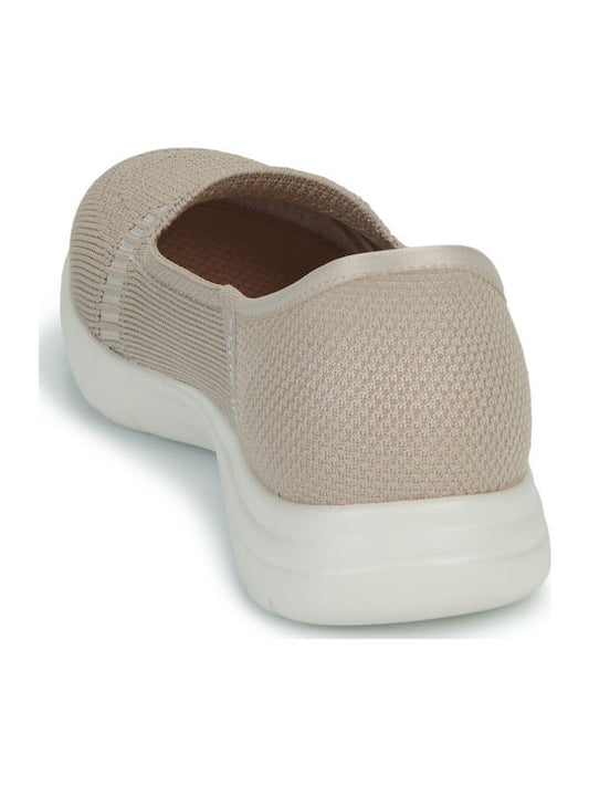 Skechers Flex Γυναικεία Slip-On Μπεζ 138181-TPE