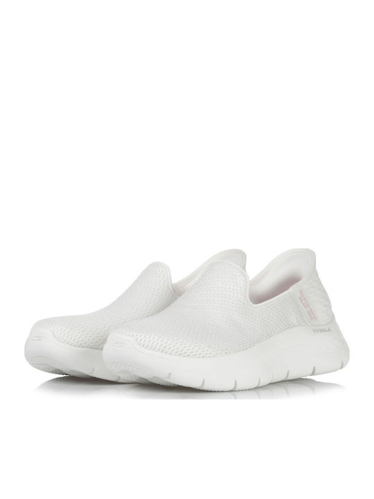 Skechers Go Walk Flex Γυναικεία Slip-On Λευκά 124963-OFWT