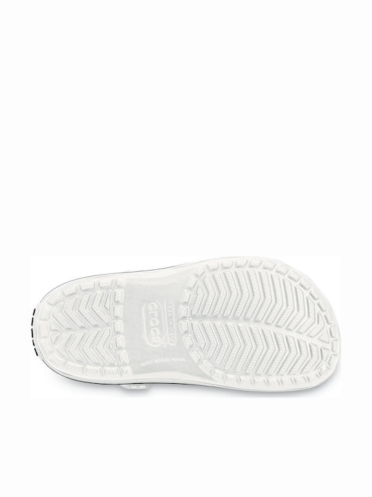 Crocs Crocband Ανατομικά Σαμπό Λευκά 11016-100