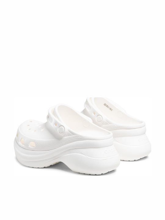 Crocs Classic Bae Γυναικεία Ανατομικά Σαμπό Λευκά 206302-100