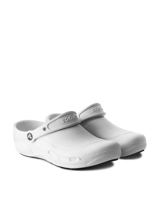 Crocs Bistro Ανατομικά Σαμπό Λευκά 10075-100