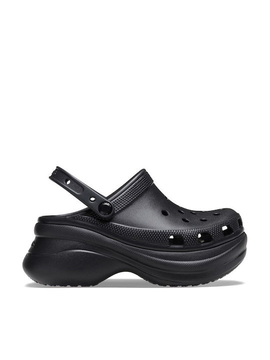 Crocs Classic Bae Γυναικεία Ανατομικά Σαμπό Μαύρα 206302-001