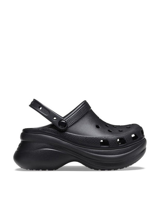Crocs Classic Bae Γυναικεία Ανατομικά Σαμπό Μαύρα 206302-001