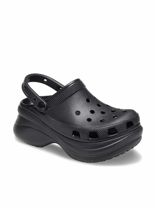 Crocs Classic Bae Γυναικεία Ανατομικά Σαμπό Μαύρα 206302-001