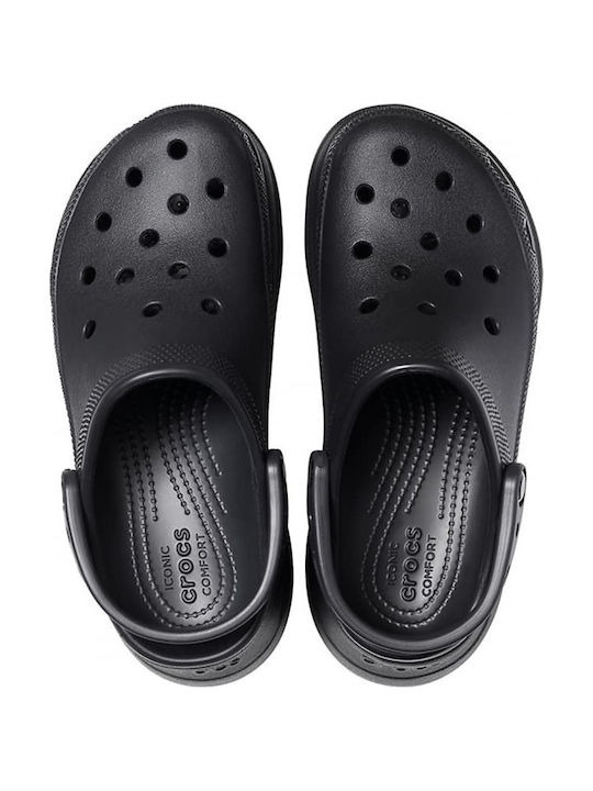 Crocs Classic Bae Γυναικεία Ανατομικά Σαμπό Μαύρα 206302-001