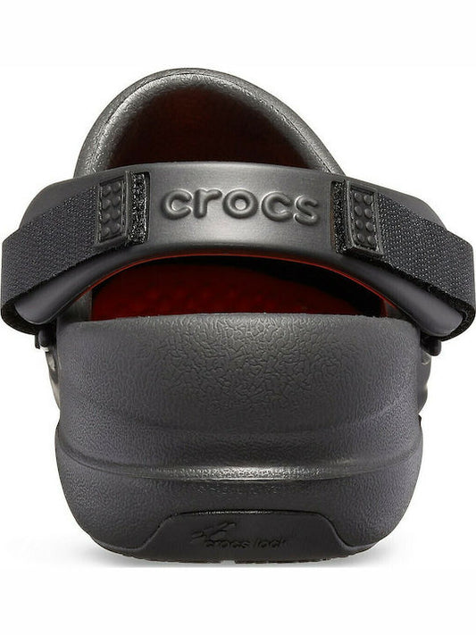 Crocs Bistro Pro LiteRide Clog Black Ανατομικό Σαμπό Unisex Μαύρο 205669-001