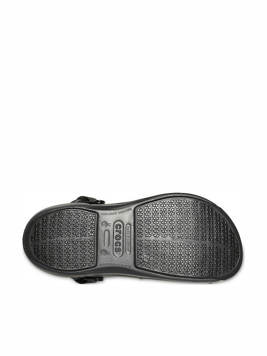 Crocs Bistro Pro LiteRide Clog Black Ανατομικό Σαμπό Unisex Μαύρο 205669-001
