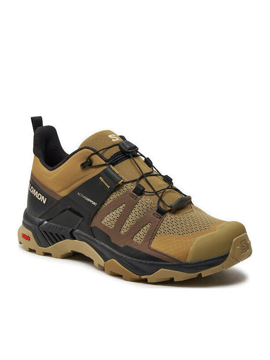 Salomon X Ultra 4 L47452300 Ανδρικά Ορειβατικά Παπούτσια Καφέ