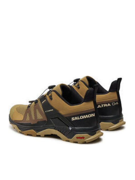 Salomon X Ultra 4 L47452300 Ανδρικά Ορειβατικά Παπούτσια Καφέ