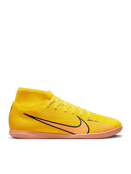Nike Mercurial Superfly 9 Club IC Ψηλά Ποδοσφαιρικά Παπούτσια Σάλας Yellow Strike / Coconut Milk / Doll / Sunset Glow DJ5962-780