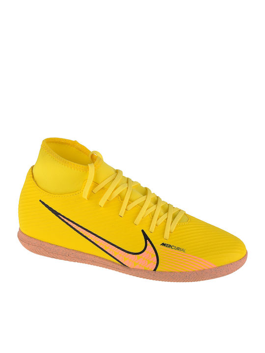 Nike Mercurial Superfly 9 Club IC Ψηλά Ποδοσφαιρικά Παπούτσια Σάλας Yellow Strike / Coconut Milk / Doll / Sunset Glow DJ5962-780
